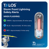 TALOS Wall Powered Standard Lightning Detector w\/14"x14" Safety Information Sign
