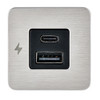Scanstrut TILE USB-A\/USB-C Interior Charging Socket - 12\/24V - Stainless Steel Bezel