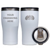 Toadfish Custom Engraved Non-Tipping 20oz Tumbler - White (MINIMUM ORDER QUANTITY OF 25)