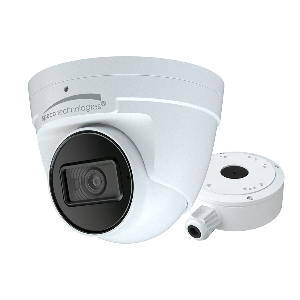 Speco 4MP H.265 IP Turret Camera w\/IR  WDR - 2.8mm Lens - White
