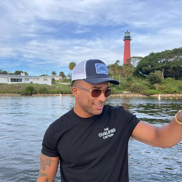 The Qualified Captain Tangled Up Patch Trucker Hats