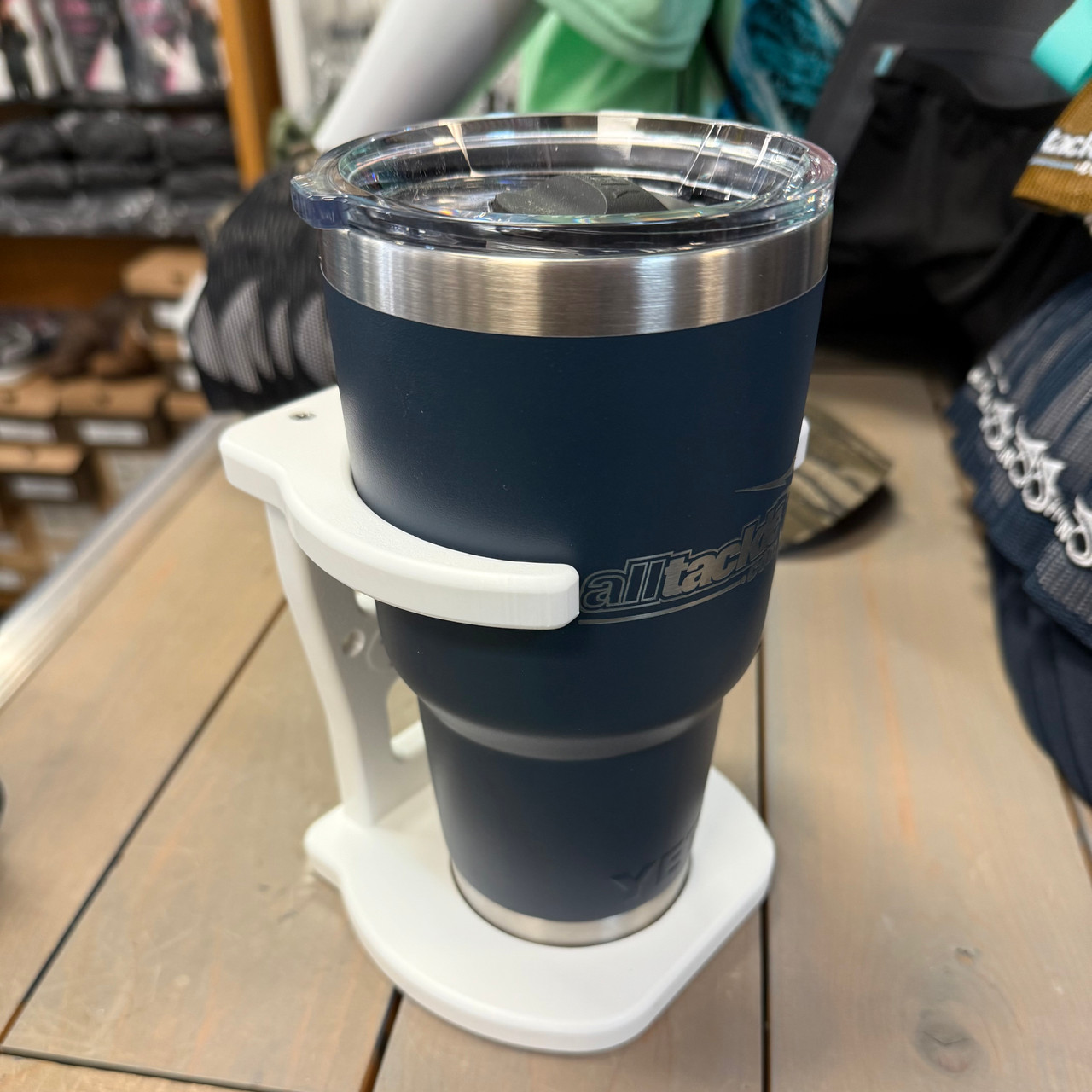 Yeti Alltackle Logo Rambler 30oz Kit Navy Blue - Includes Deep Blue Marine Holder