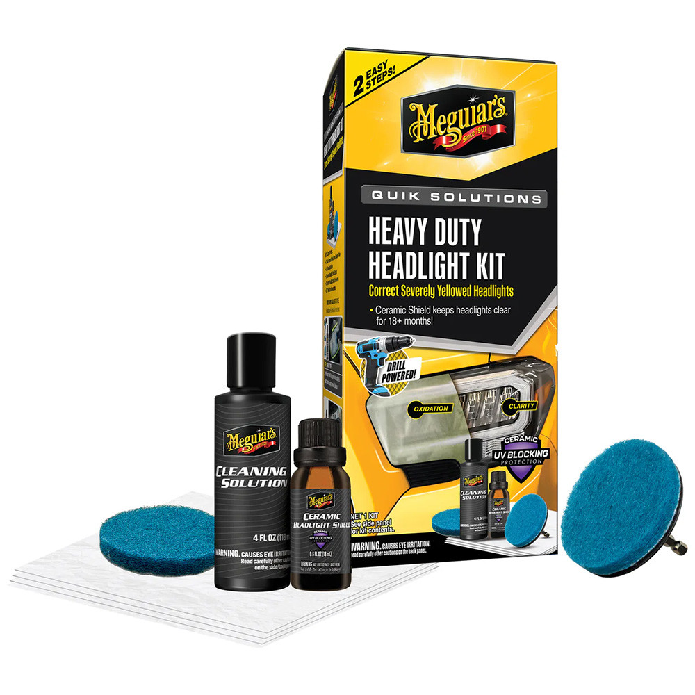 Meguiar's Quik Solutions Heavy Duty Headlight Kit