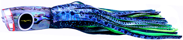 Black Bart Mini 1656 Angled Trolling Lure - Dark Green/Green Chartreuse (BB-758)