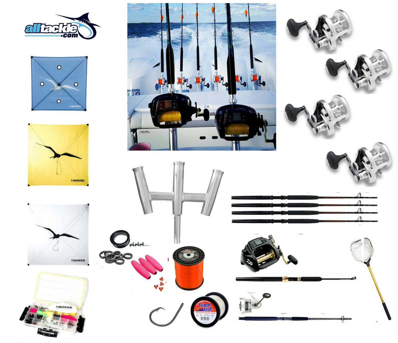 Alltackle Kite Kit - The Mac Daddy - Half Kit (ALLKITE-MD-HALF)