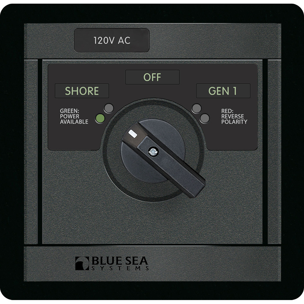 Blue Sea 120v AC Rotary 30A off + 2 Sources