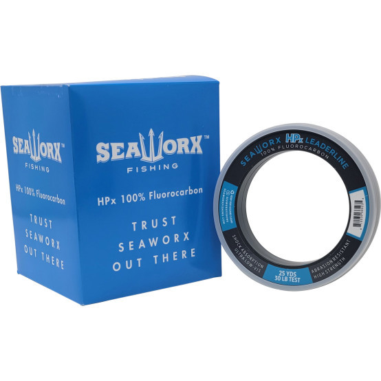 Seaworx HPx Fluorocarbon Leader 30lb 25yd