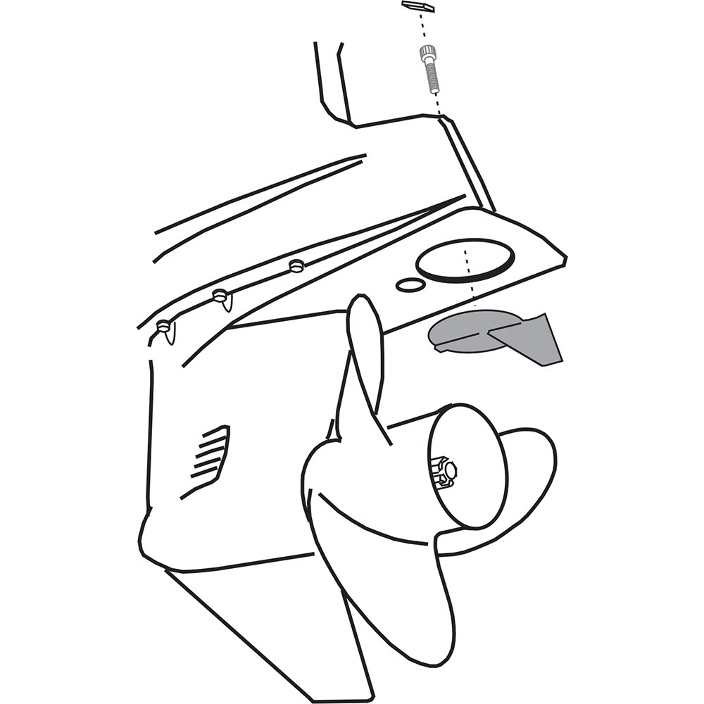 Performance Metals Yamaha Trim Tab Anode 150-200hp Counter Rotating