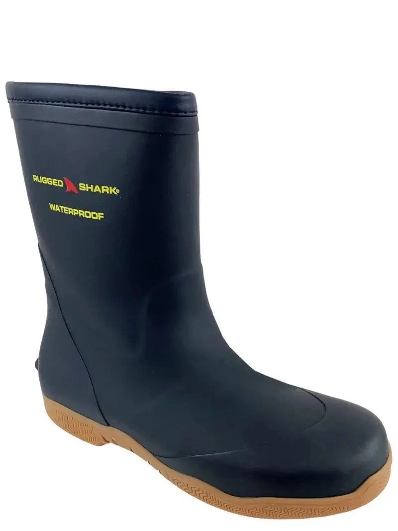 Rugged Shark Great White Fishing Boot - Navy - Size 10