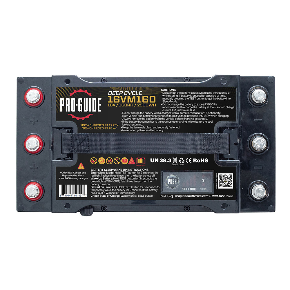 Pro-Guide Alpha Series Lithium Battery - 16V - 160AH - Group 31 (Tall)