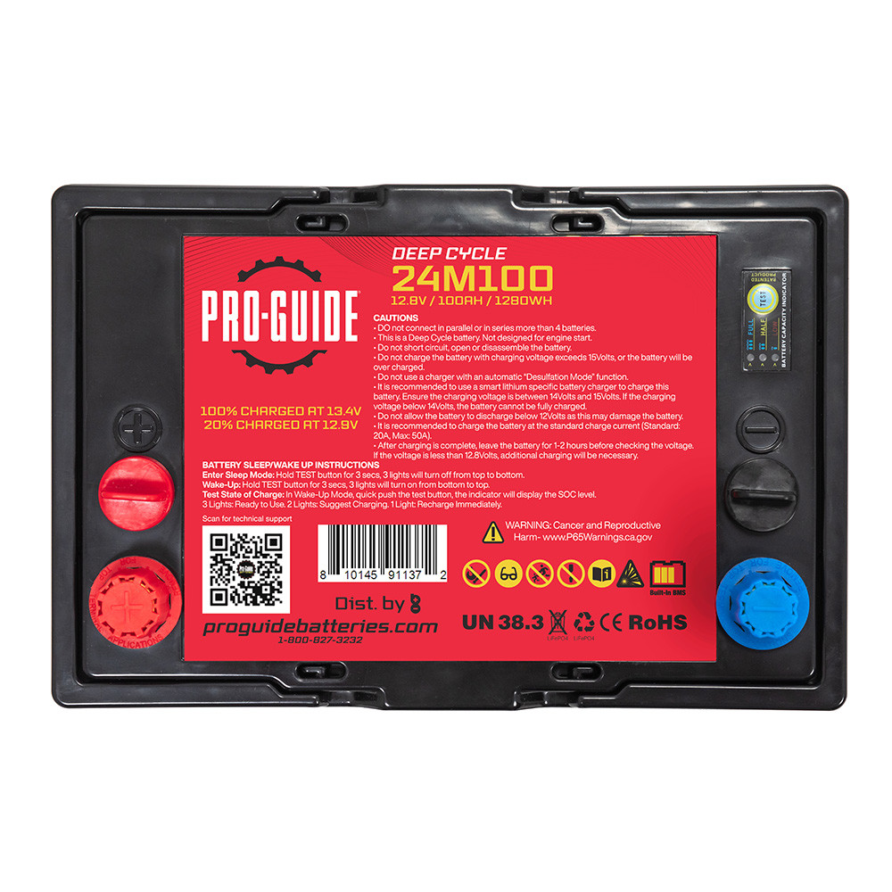 Pro-Guide Signature Series Lithium Battery - 12V - 100AH - Group 24