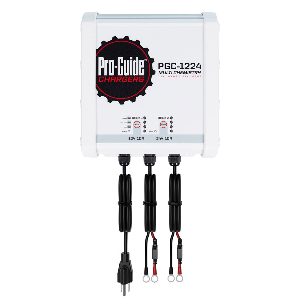 Pro-Guide 2 Bank On-Board Battery Charger - (1) 12V \/ (1) 24V - 20-Amp