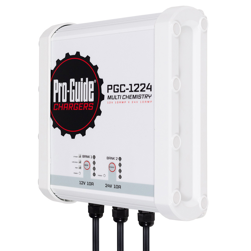 Pro-Guide 2 Bank On-Board Battery Charger - (1) 12V \/ (1) 24V - 20-Amp