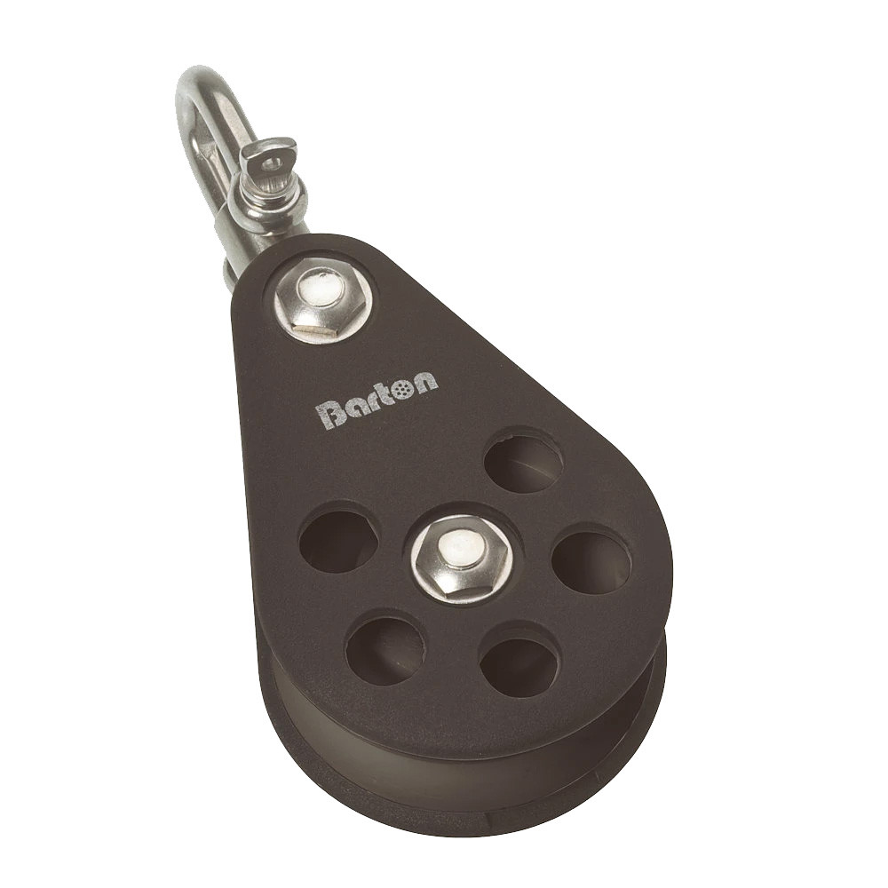 Barton Plain Bearing Pulley Block Single Swivel - Size 6, 64mm