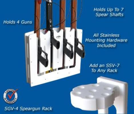 Deep Blue Marine Speargun Rack - 5 Guns