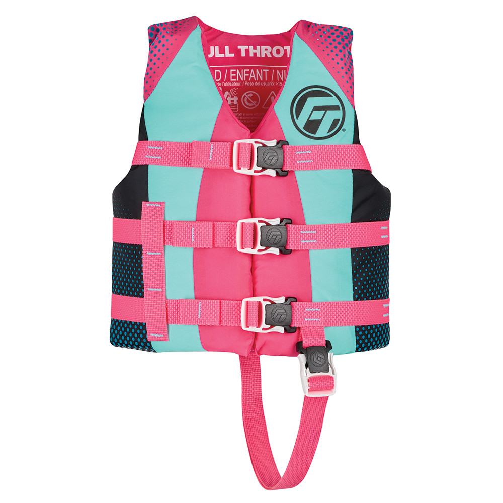 Full Throttle Nylon Life Jacket - Child - Pink