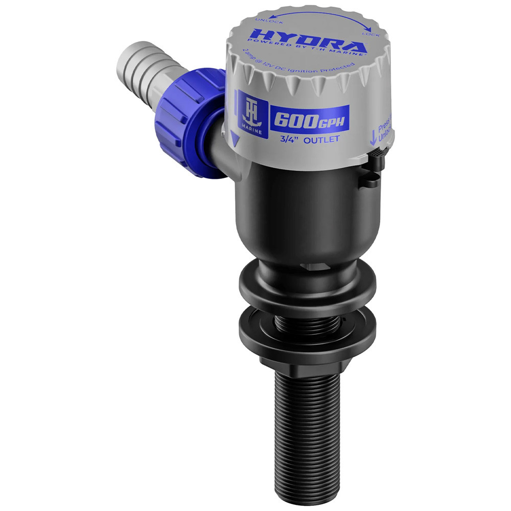 T-H Marine HYDRA Livewell Pump - 600 GPH - 12V - Long Nozzle