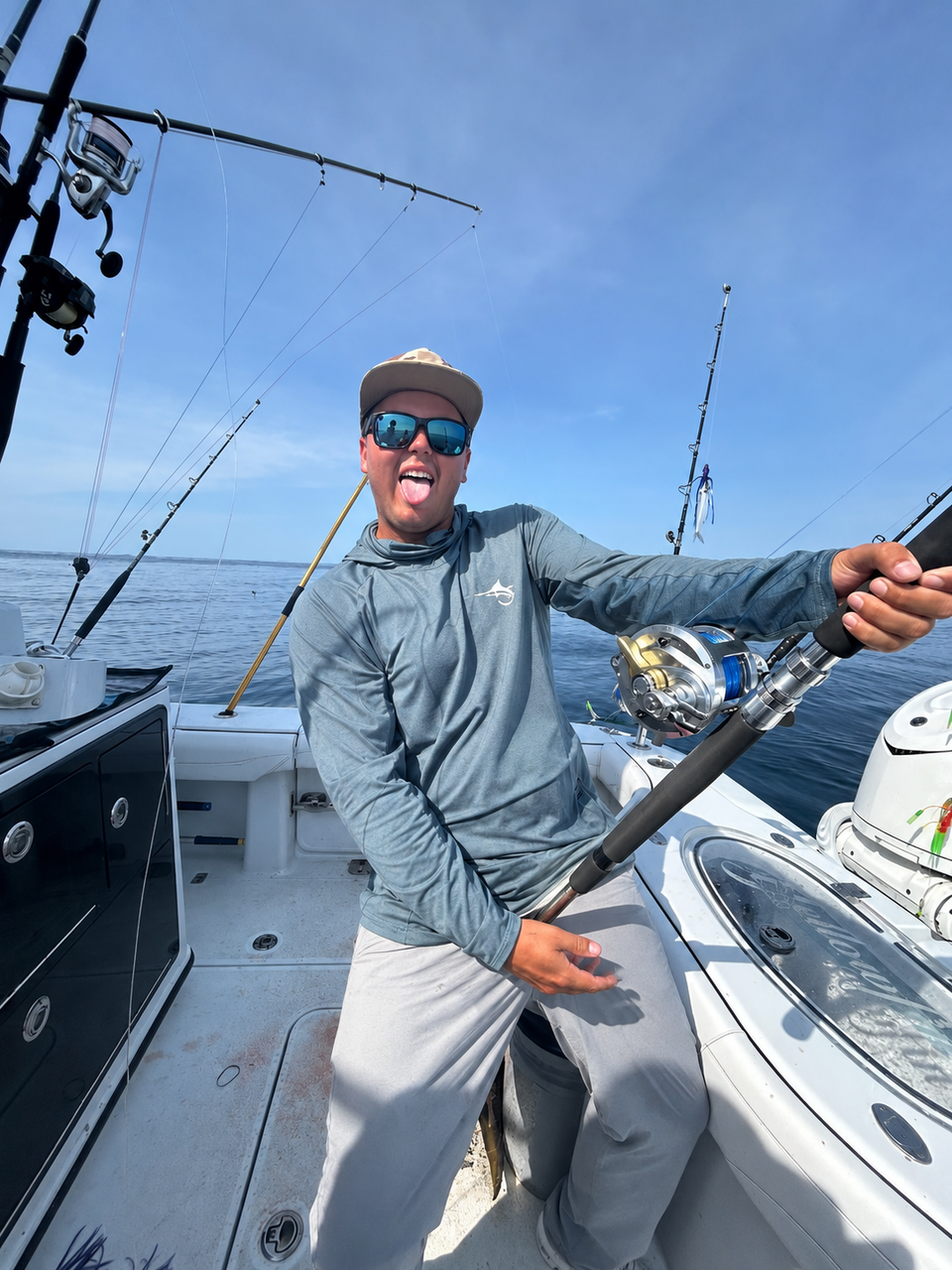 Marlin Hook Performance Shirt LS - Teal - Ethan