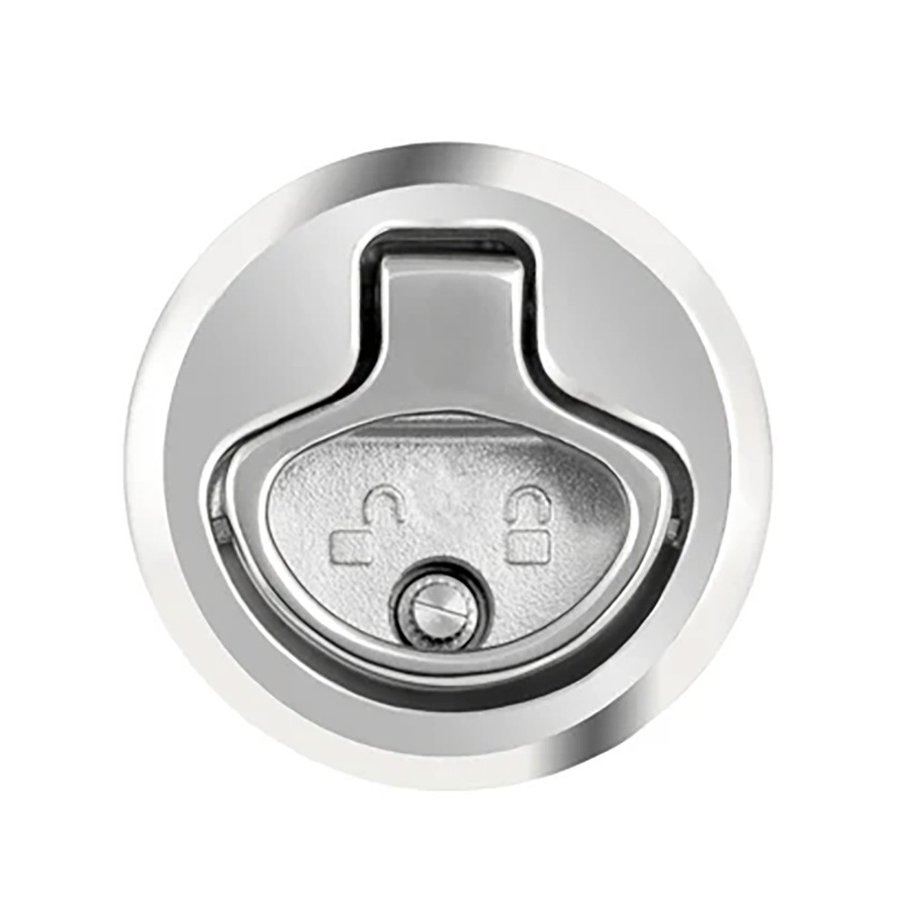 Whitecap 2" Beveled Locking Slam Latch w\/Backing Plate