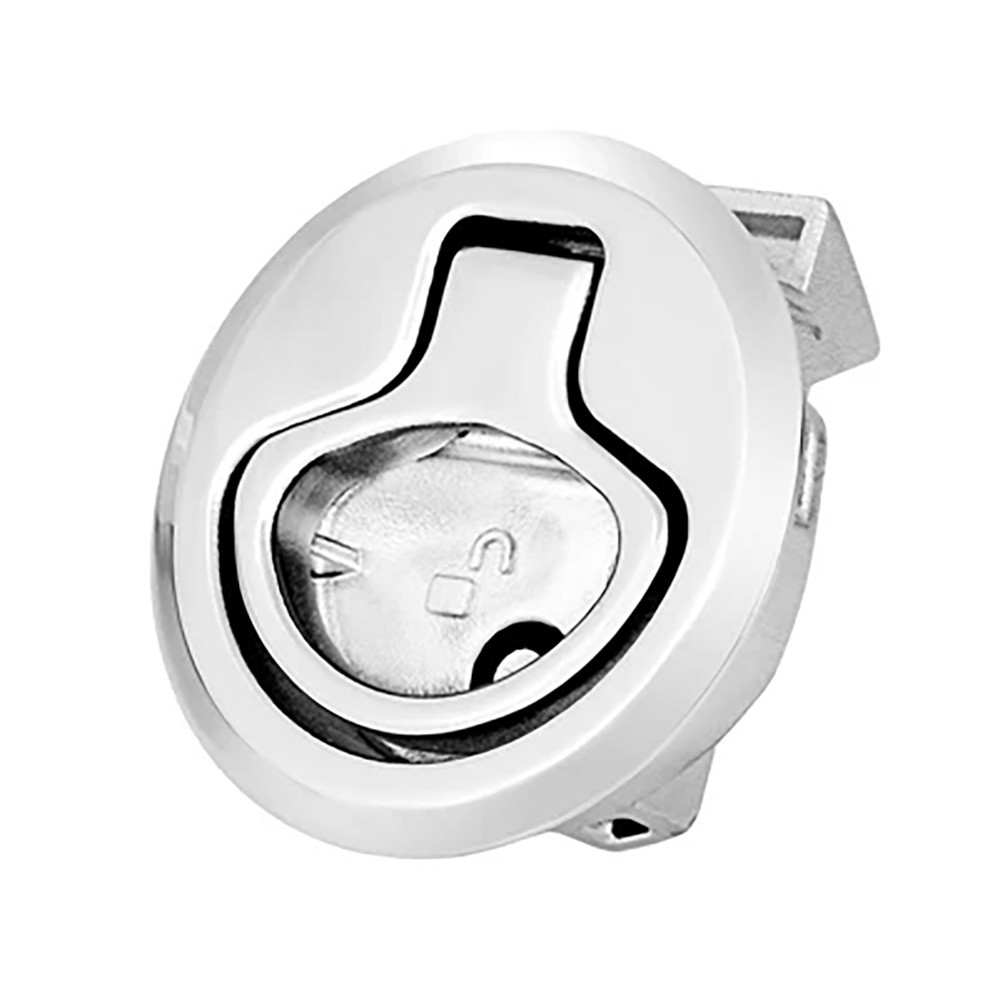Whitecap 2" Beveled Locking Slam Latch w\/Backing Plate