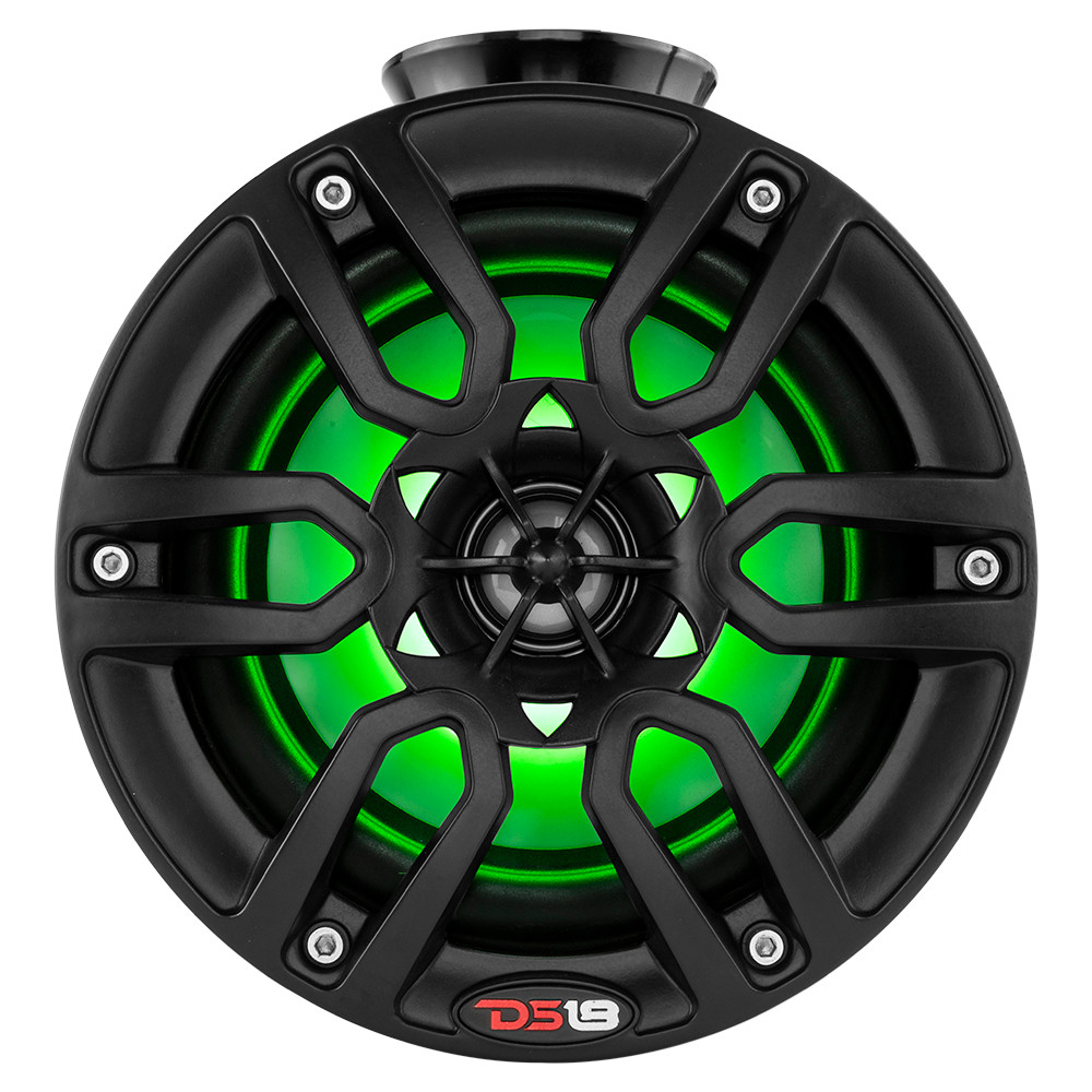 DS18 HYDRO 8" Compact Wakeboard Pod Tower w\/RGB Light - 375W - Black