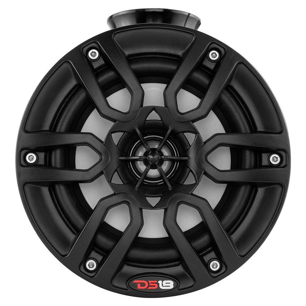 DS18 HYDRO 8" Compact Wakeboard Pod Tower w\/RGB Light - 375W - Black