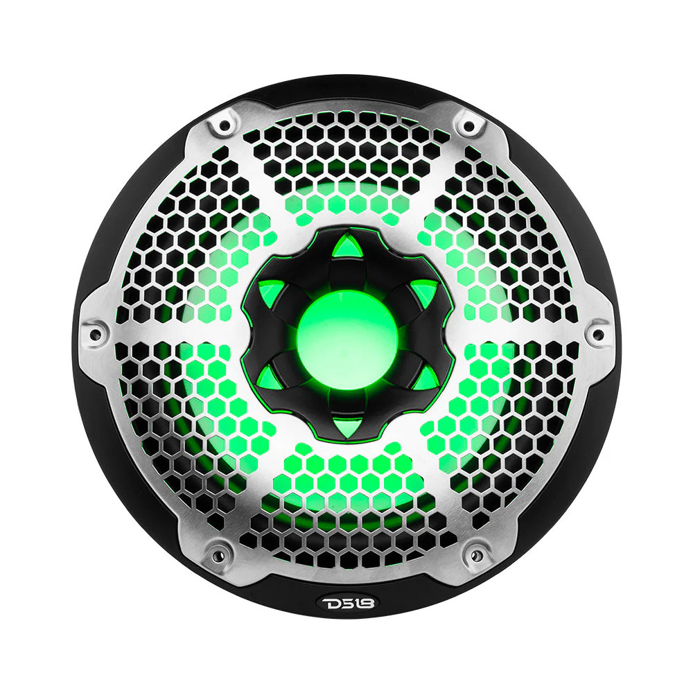 DS18 HYDRO 10" Subwoofer w\/RGB Lights - 600W - Black