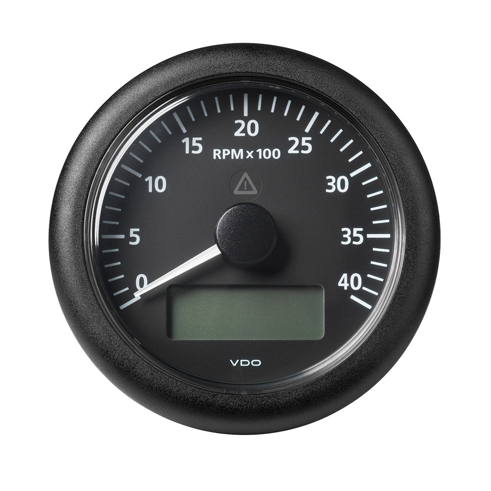 Veratron 3-3\/8" (85MM) ViewLine Tach w\/Multifunction Display - 0 to 4000 RPM - Black Dial  Bezel