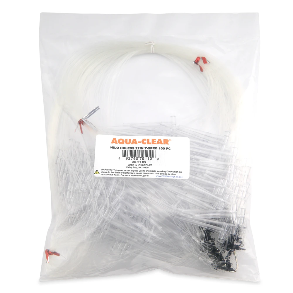 Aqua-Clear Hi-Lo Rig, Hookless with Dual T-Standoffs, 100 pc