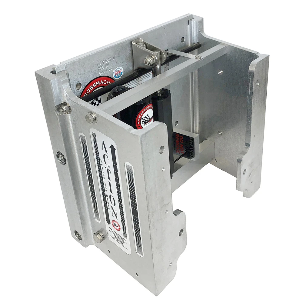 Bob's Machine 8" Setback Action Series Hydraulic Jack Plate - Silver