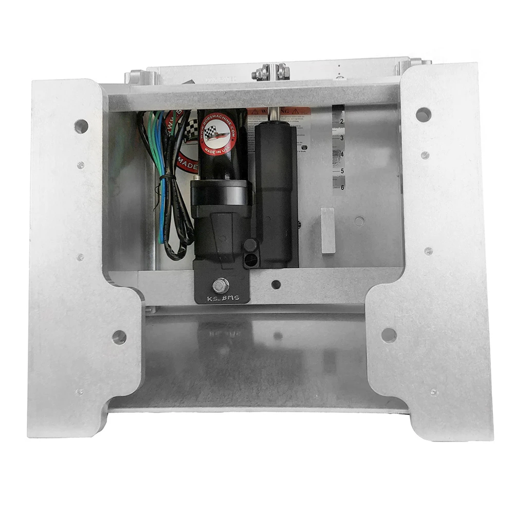 Bob's Machine 14" Setback Action Series Hydraulic Jack Plate - Silver