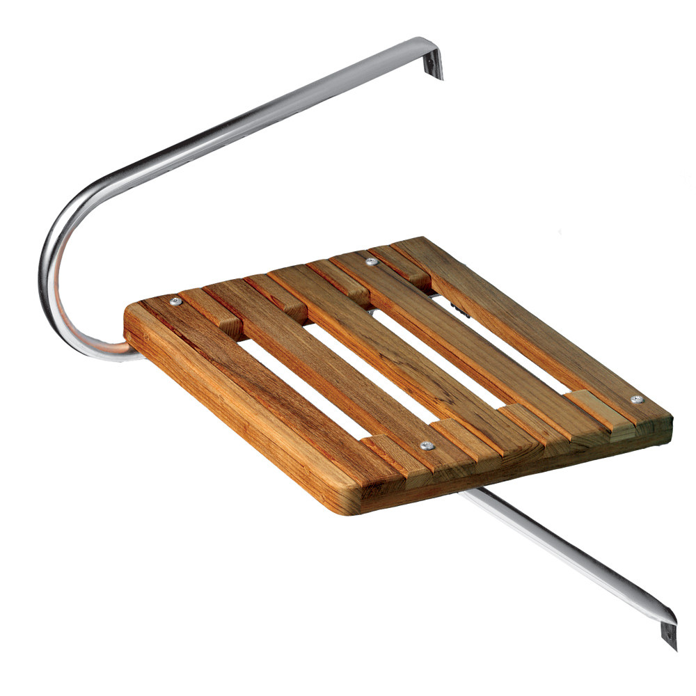 Whitecap Teak Swim Platform f\/Outboard Motors