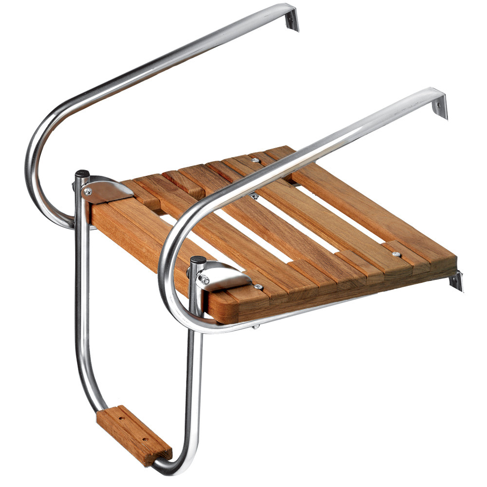 Whitecap Teak Swim Platform w\/Ladder f\/Inboard\/Outboard Motors