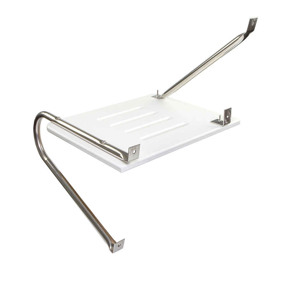 Whitecap White Poly Swim Platform f\/Outboad Motors