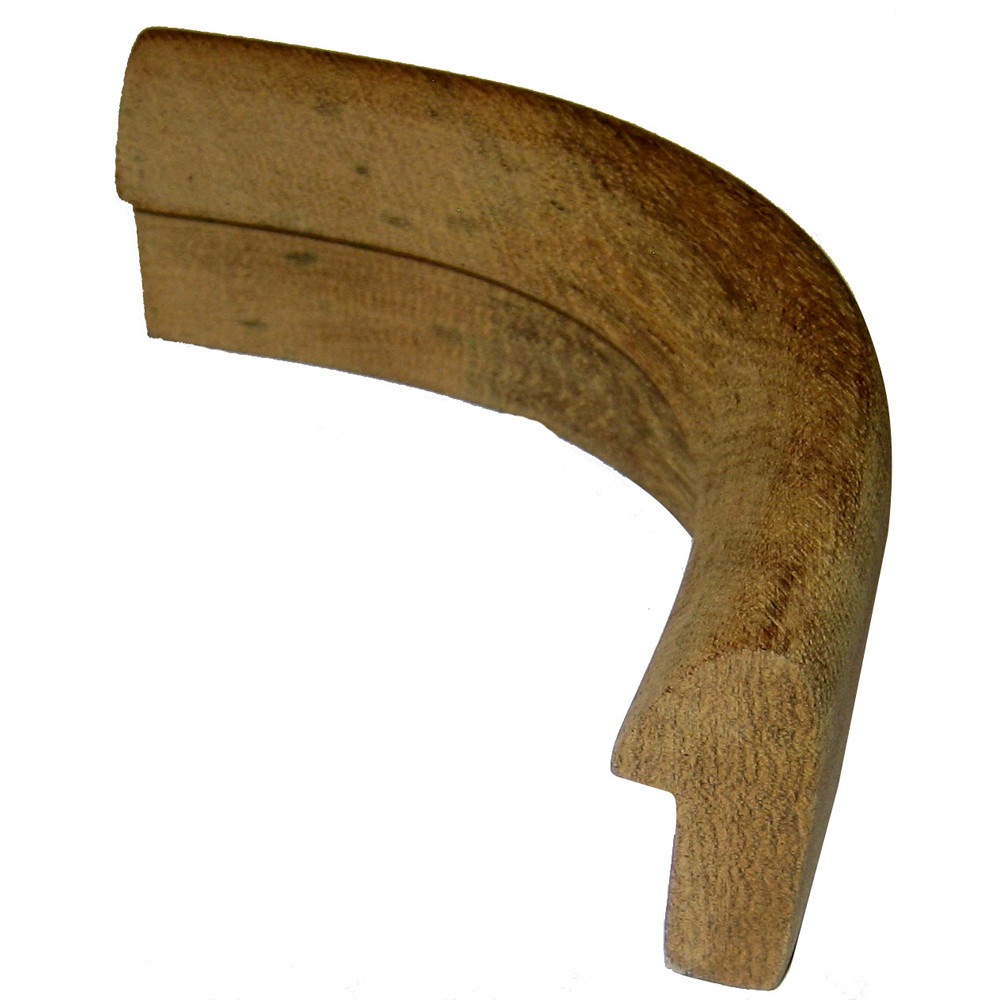 Whitecap Teak Rail Outside Corner Molding