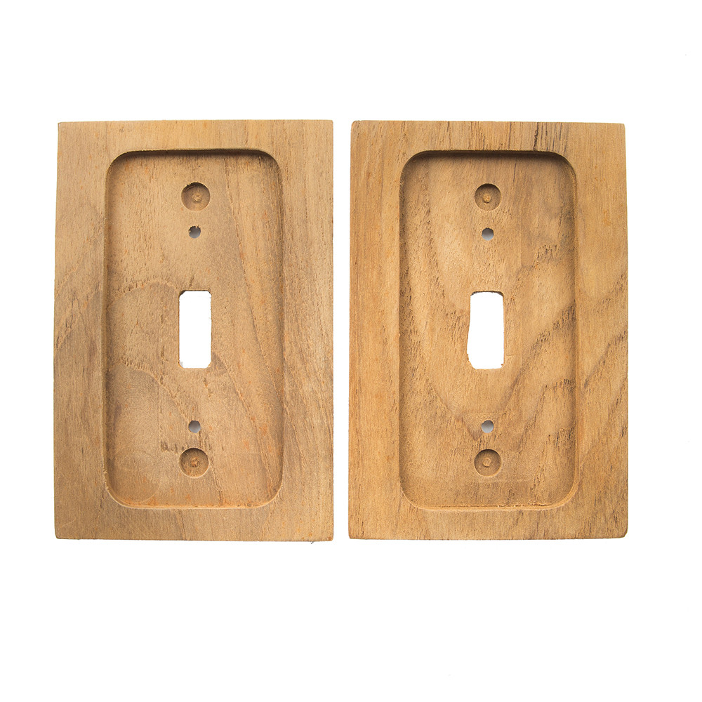 Whitecap Teak Switch Cover\/Switch Plate
