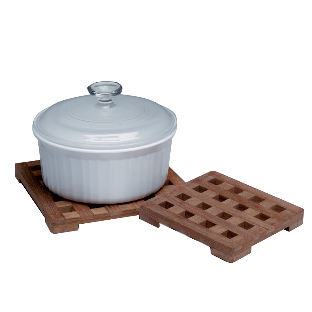 Whitecap Teak Small Square Trivet - 6"