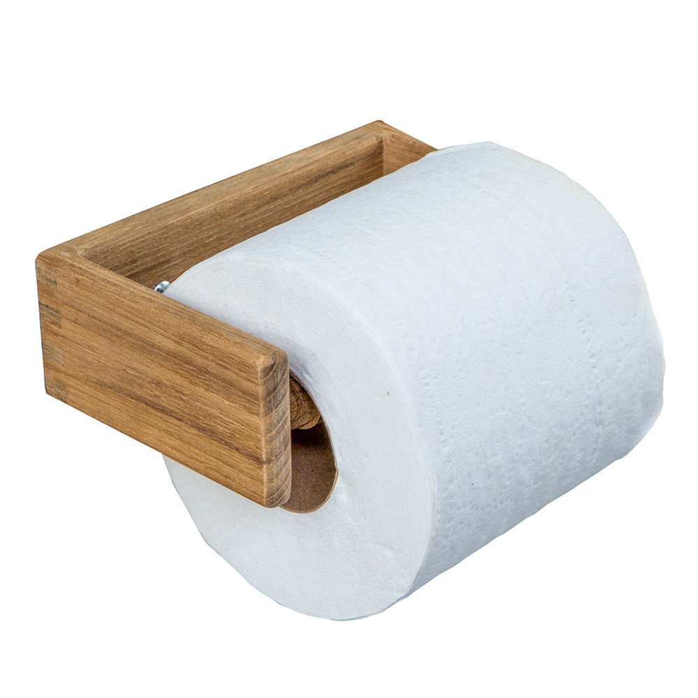Teak Toilet Tissue Rack - Thumbnail 3