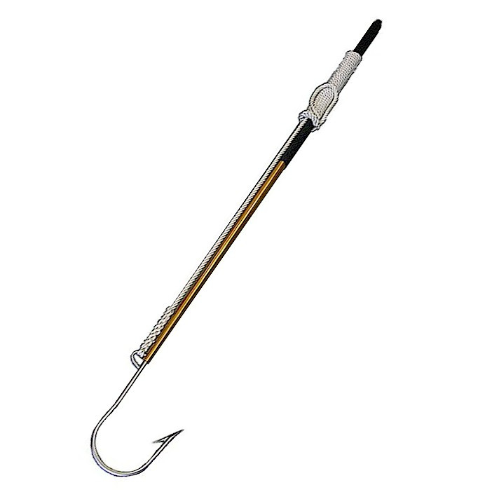 Aftco Flying Gaff Rigged Handle Hook & Rope 5" Gold