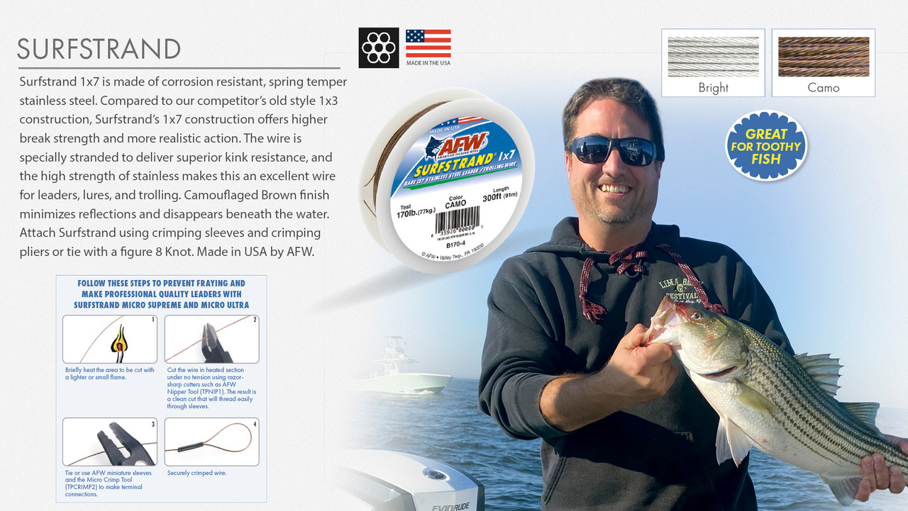 AFW Surfstrand Wire 1000ft Camo Test: 90
