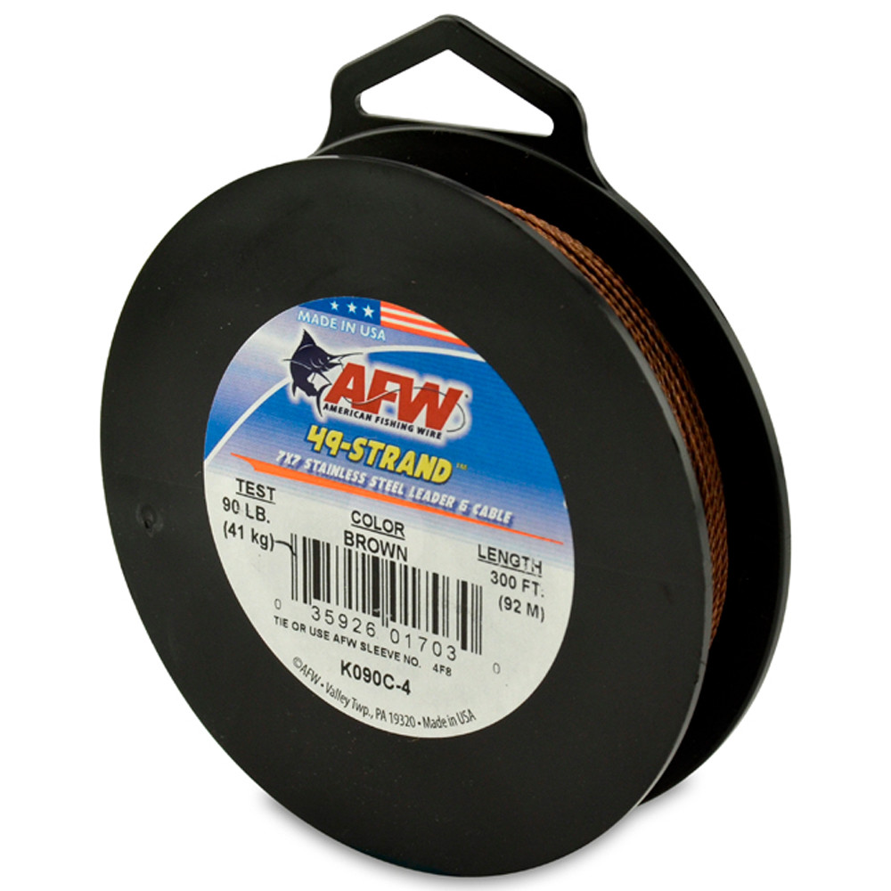 American Fishing Wire 49 Strand Camo Brown 300ftTest: 90