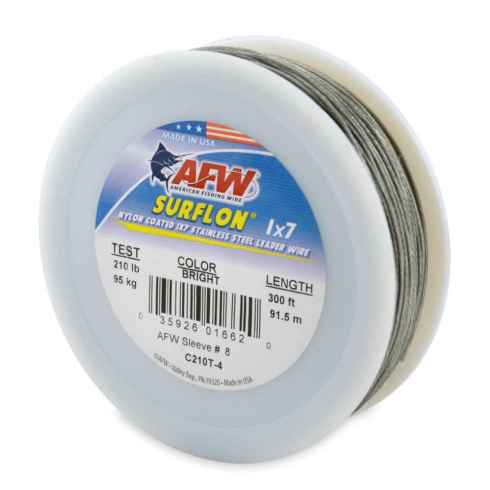 American Fishing Wire Surflon 300ft Bright Test: 210 (C210T-4)