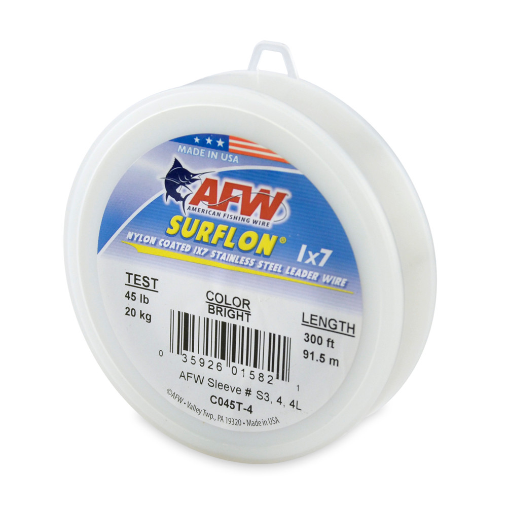American Fishing Wire Surflon 300ft Bright Test: 45 (C045T-4)