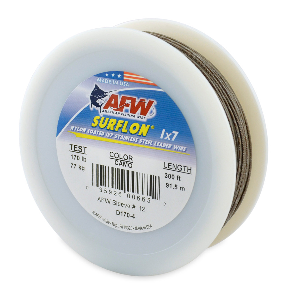 American Fishing Wire Surflon 300ft Camo Brown Test: 170 (D170-4)