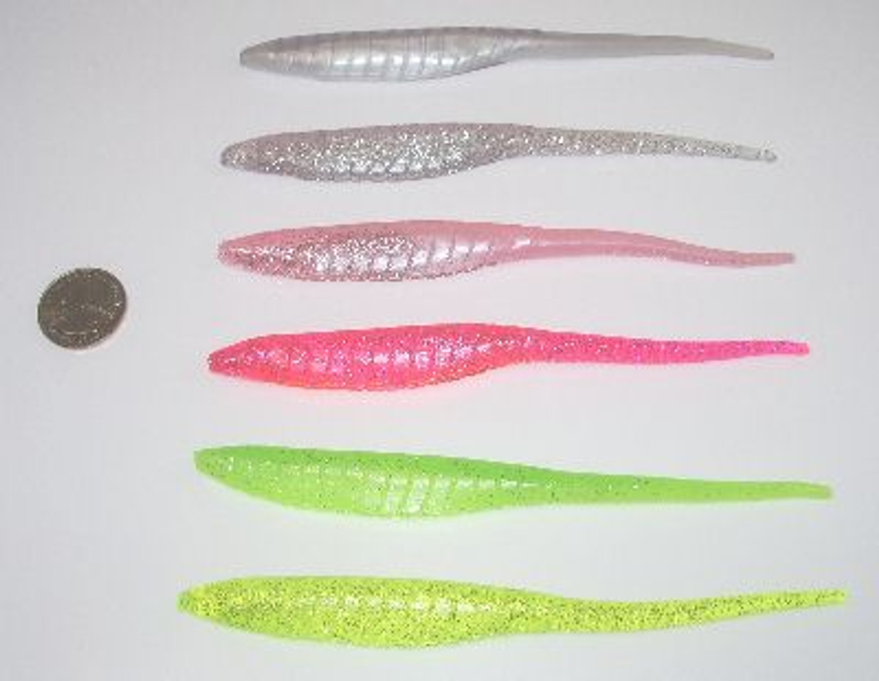 Bass Kandy Delight - 6 inch - 25 Pack - Silk Chartreuse