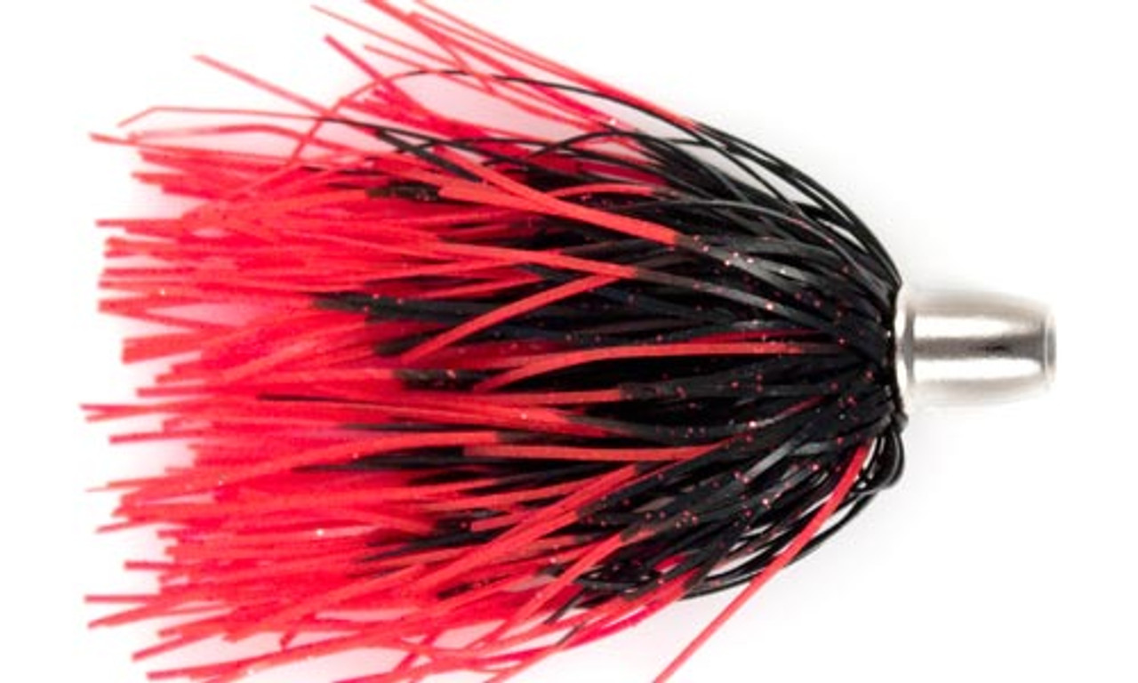 Billy Baits Micro Mini Black Red Silicone Skirt 4/10oz 2 1/2 inch