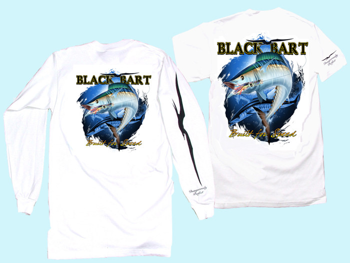 Black Bart T-Shirt LS Wahoo Large