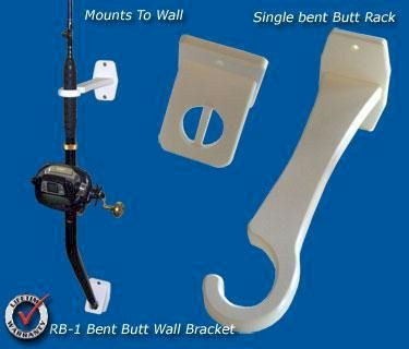 Deep Blue Marine Bent Butt Rod Rack - Wall Mounted