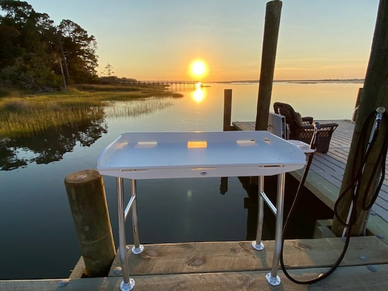 Deep Blue Fillet Table - 48 x 21, Fish Prep Table