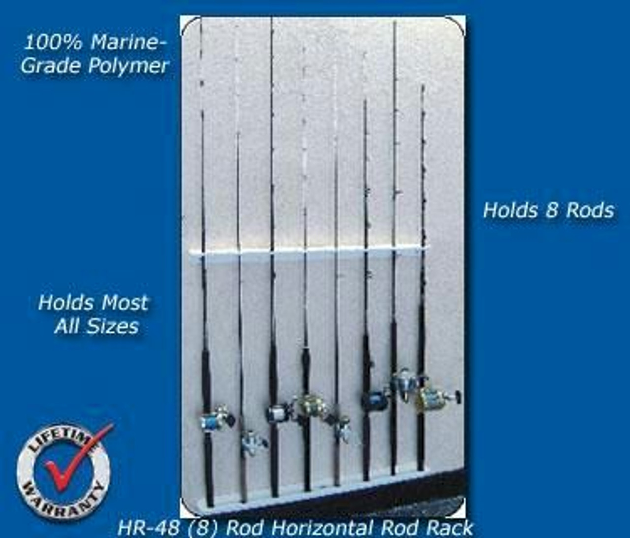 Deep Blue Marine Horizontal Rod Rack